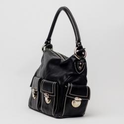 Marc Jacobs Black Leather Multipocket Hobo