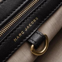 Pre Owned Marc Jacobs Black Quilted Leather Stam Satchel