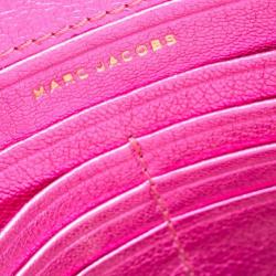 Pre Owned Marc Jacobs Metallic Pink Quilted Clutch 