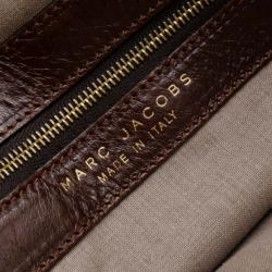 Pre Owned Marc Jacobs Brown Quilted Satchel