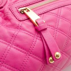 Pre Owned Marc Jacobs Quilted Hot Pink Stam Satchel