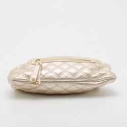 Pre Owned Marc Jacobs Metallic Pale Gold Little Stam