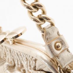 Pre Owned Marc Jacobs Metallic Pale Gold Little Stam