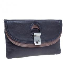 Pre Owned Marc Jacobs Dark Purple Daydream Eugenie Honeydew Clutch