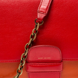 Pre Owned Marc Jacobs Tri Color Leather Brighton Shoulder Bag
