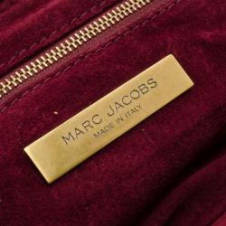 Pre Owned Marc Jacobs Brown Quilted Leather East/West Stam Clutch Handbag  