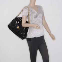 Pre Owned Marc Jacobs Black Quilted Leather Satchel