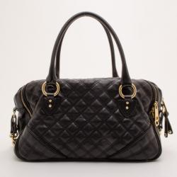 Pre Owned Marc Jacobs Black Quilted Leather Satchel