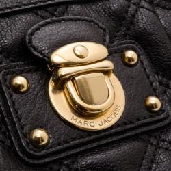 Pre Owned Marc Jacobs Black Quilted Leather Satchel
