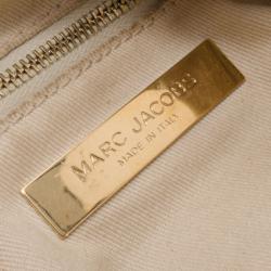 Pre Owned Marc Jacobs Cream Quilted Banana Hobo 