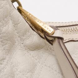 Pre Owned Marc Jacobs Cream Quilted Banana Hobo 
