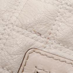 Pre Owned Marc Jacobs Cream Quilted Banana Hobo 