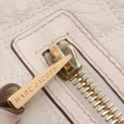 Pre Owned Marc Jacobs Cream Quilted Banana Hobo 