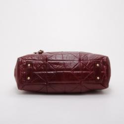 Pre Owned Marc Jacobs Burgundy Patchwork Stam