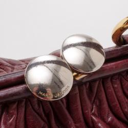 Pre Owned Marc Jacobs Burgundy Patchwork Stam