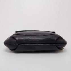 Pre Owned Marc Jacobs Black and Navy Leather Chain Handle Tote