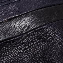 Pre Owned Marc Jacobs Black and Navy Leather Chain Handle Tote