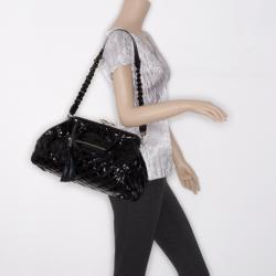 Pre Owned Marc Jacobs Black Patent 'Polished' Stam