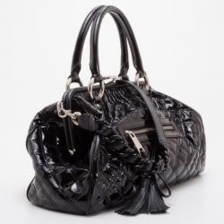 Pre Owned Marc Jacobs Black Patent 'Polished' Stam