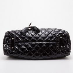 Pre Owned Marc Jacobs Black Patent 'Polished' Stam