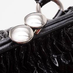 Pre Owned Marc Jacobs Black Patent 'Polished' Stam