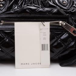 Pre Owned Marc Jacobs Black Patent 'Polished' Stam