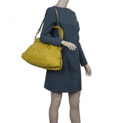 Pre Owned Marc Jacobs Stardust Python Cecillia Studded Leather Satchel