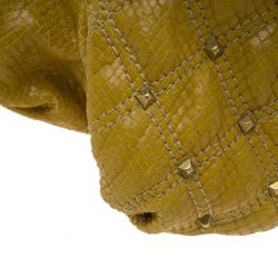 Pre Owned Marc Jacobs Stardust Python Cecillia Studded Leather Satchel