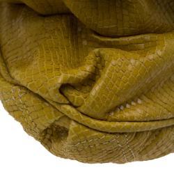 Pre Owned Marc Jacobs Stardust Python Cecillia Studded Leather Satchel