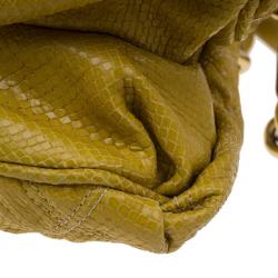 Pre Owned Marc Jacobs Stardust Python Cecillia Studded Leather Satchel