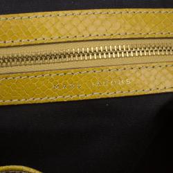 Pre Owned Marc Jacobs Stardust Python Cecillia Studded Leather Satchel