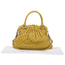 Pre Owned Marc Jacobs Stardust Python Cecillia Studded Leather Satchel