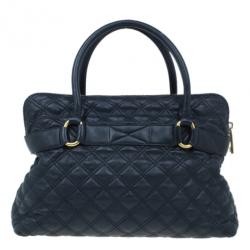 Marc Jacobs Black Quilted Leather Bruna Tote