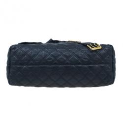 Marc Jacobs Black Quilted Leather Bruna Tote