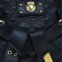 Marc Jacobs Black Quilted Leather Bruna Tote