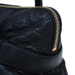 Marc Jacobs Black Quilted Leather Bruna Tote