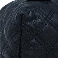 Marc Jacobs Black Quilted Leather Bruna Tote