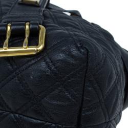 Marc Jacobs Black Quilted Leather Bruna Tote