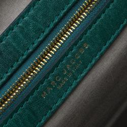Pre Owned Marc Jacobs Green Quilted Leather Bruna Belted Tote