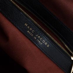 Pre Owned Marc Jacobs Black Quilted Leather Stam Satchel