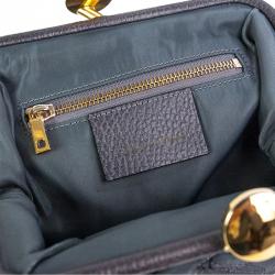 Pre Owned Marc Jacobs Grey Leather Mini Stam Crossbody