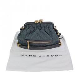 Pre Owned Marc Jacobs Grey Leather Mini Stam Crossbody