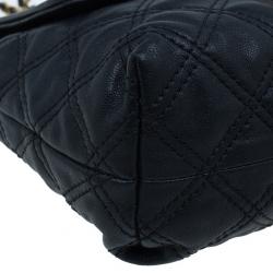 Pre Owned Marc Jacobs Black Leather Baroque Shoulder Bag