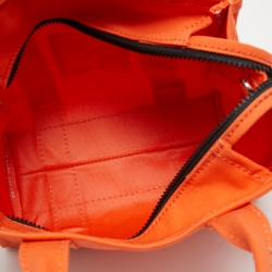 Pre Owned Marc Jacobs Orange Canvas Mini Traveler Tote