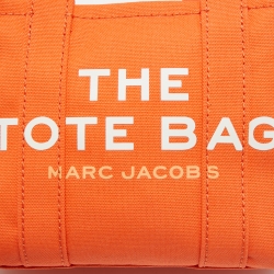 Pre Owned Marc Jacobs Orange Canvas Mini Traveler Tote