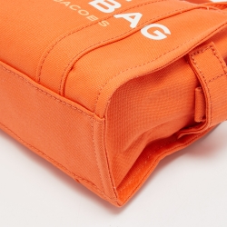 Pre Owned Marc Jacobs Orange Canvas Mini Traveler Tote