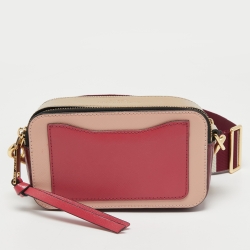 Pre Owned Marc Jacobs Tri Color Leather Snapshot Camera Crossbody Bag