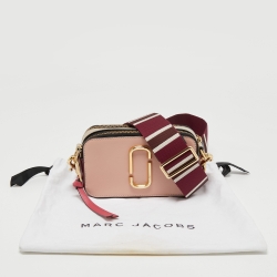 Pre Owned Marc Jacobs Tri Color Leather Snapshot Camera Crossbody Bag