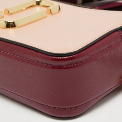 Pre Owned Marc Jacobs Tri Color Leather Snapshot Camera Crossbody Bag