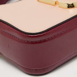 Pre Owned Marc Jacobs Tri Color Leather Snapshot Camera Crossbody Bag